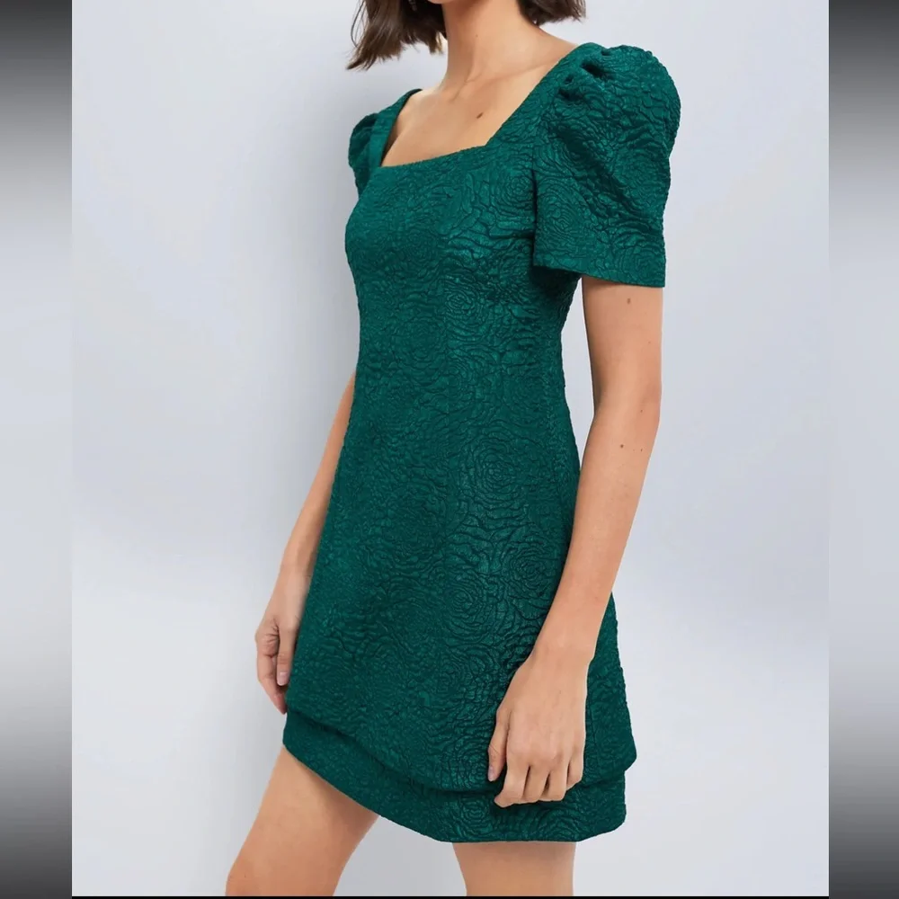 Tuckernuck Hyacinth House Emerald green Juliana mini dress NWT - Picture 3 of 6